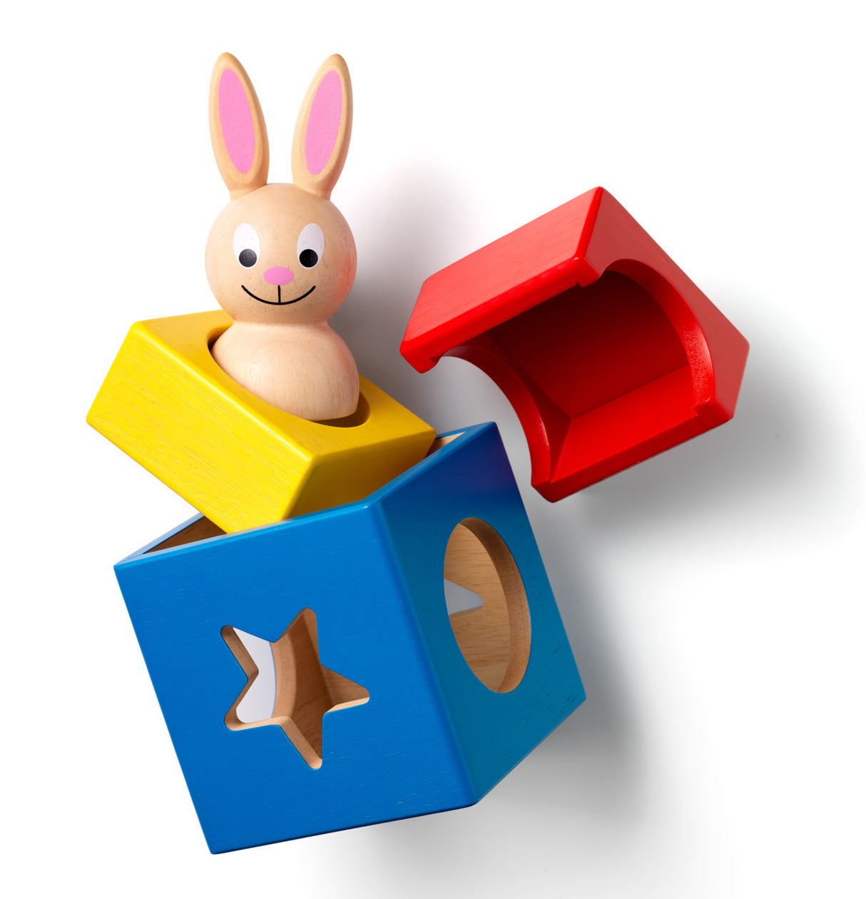 Bunny Peek a Boo Wooden STEM Building Game for Ages 2+