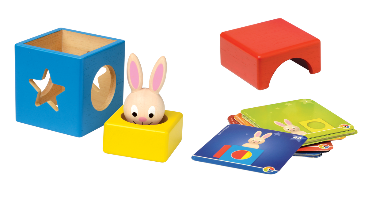 Bunny Peek a Boo Wooden STEM Building Game for Ages 2+