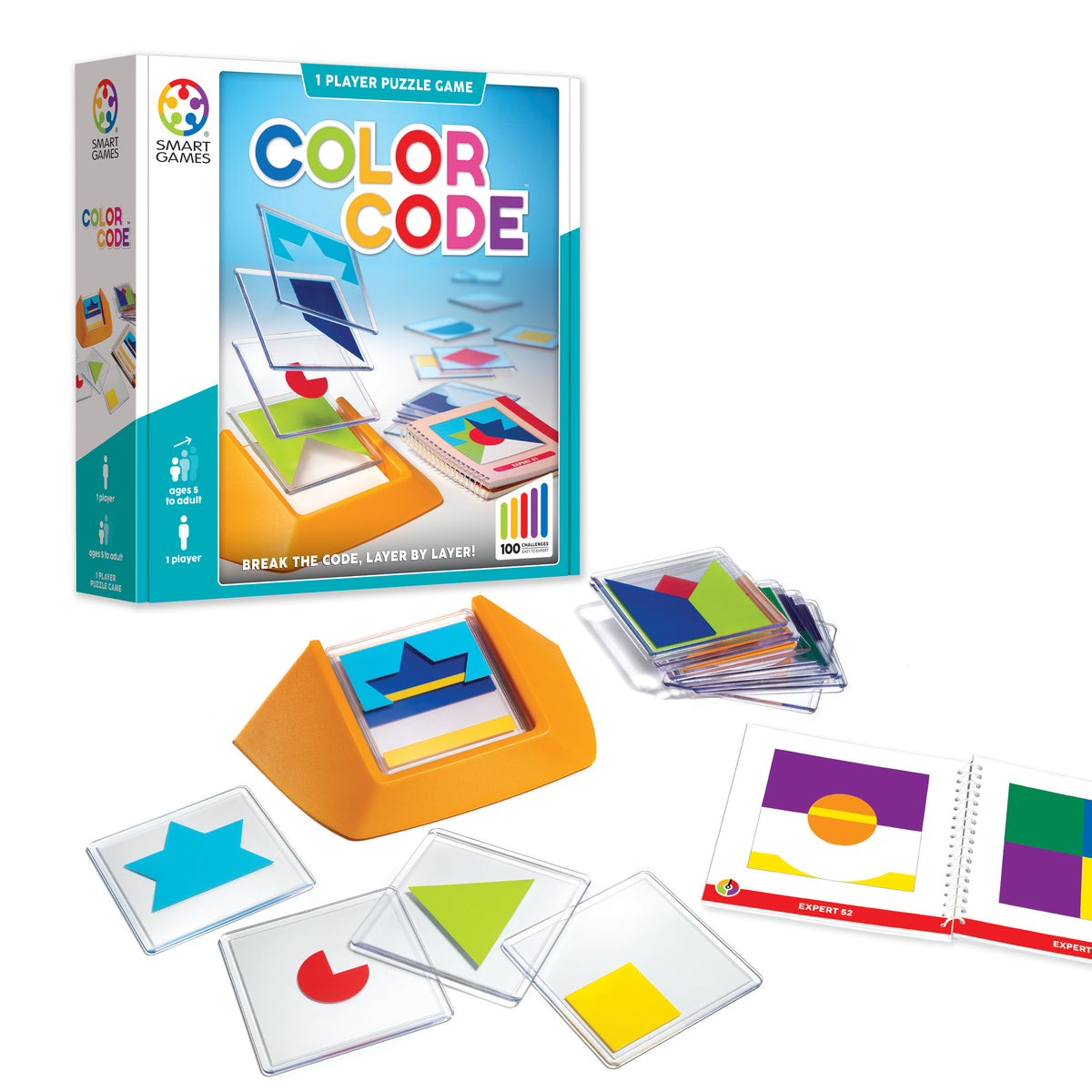 Color Stacking Hidden Code Color Code Stacking Puzzle Game Ages 5 - Adult – Smart Toys and Games