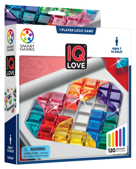 IQ Love Travel Puzzle Game with 120 Challenges for Ages 7+