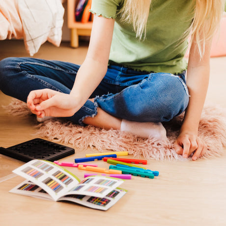 IQ Stixx – Compact Stacking Brain Teaser Puzzle with 120 Challenges | Travel Logic Game Ages 7+