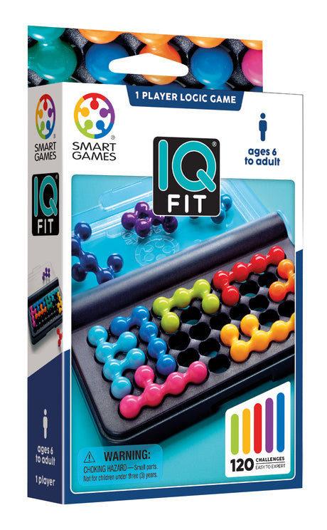 IQ Fit 3D Travel Game with 120 Challenges - Ages 6+