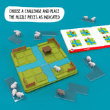 Counting Sheep Travel Logic Game with 60 Challenges for Ages 7 - Adult