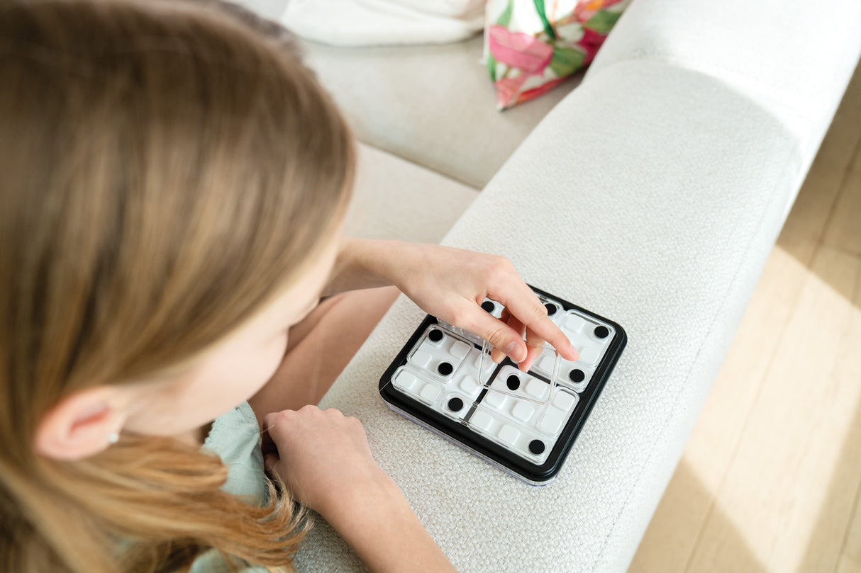 Dice Deduction Travel Game Featuring 60 Challenges for Ages 10-Adult