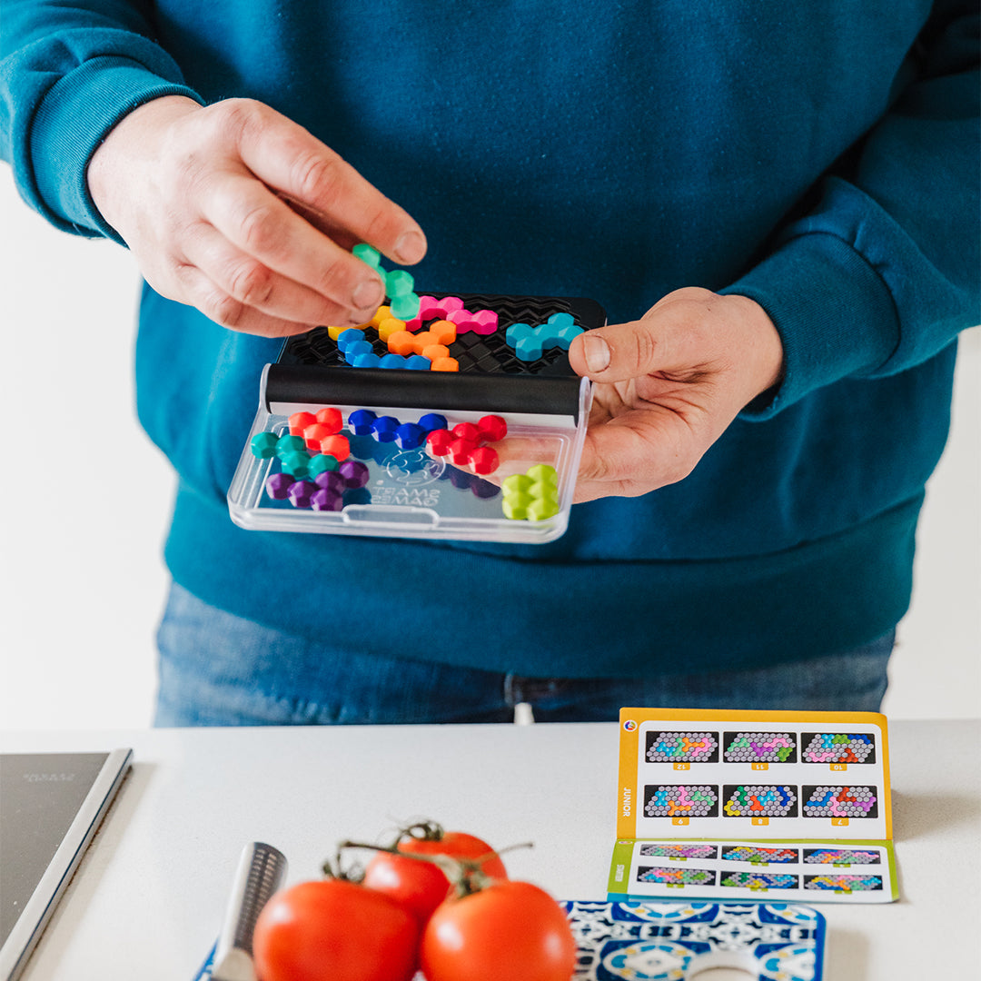 IQ Six Pro Travel Game/Brain Teaser with 120 Challenges for Ages 8