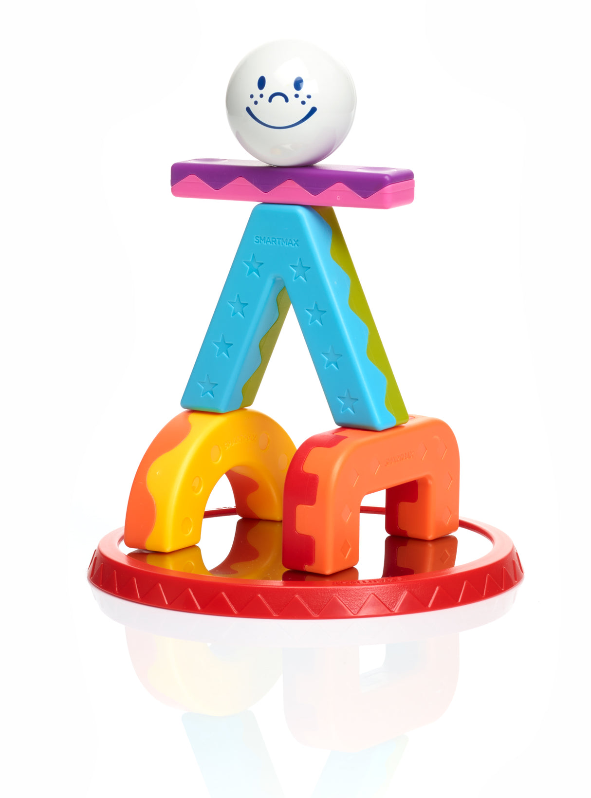 SmartMax My First Acrobats STEM Magnetic Toy with Building Challenges for Ages 1.5 - 5