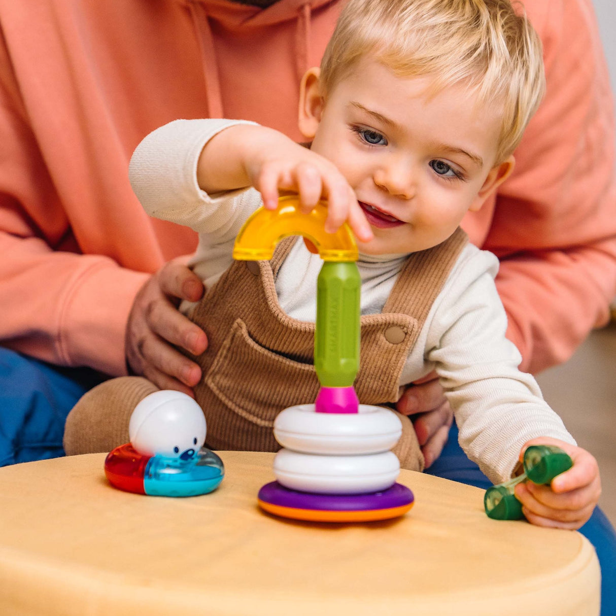 SmartMax My First Stacking Rings 10-Piece Magnetic Early STEM Discovery Set for Ages 1-5