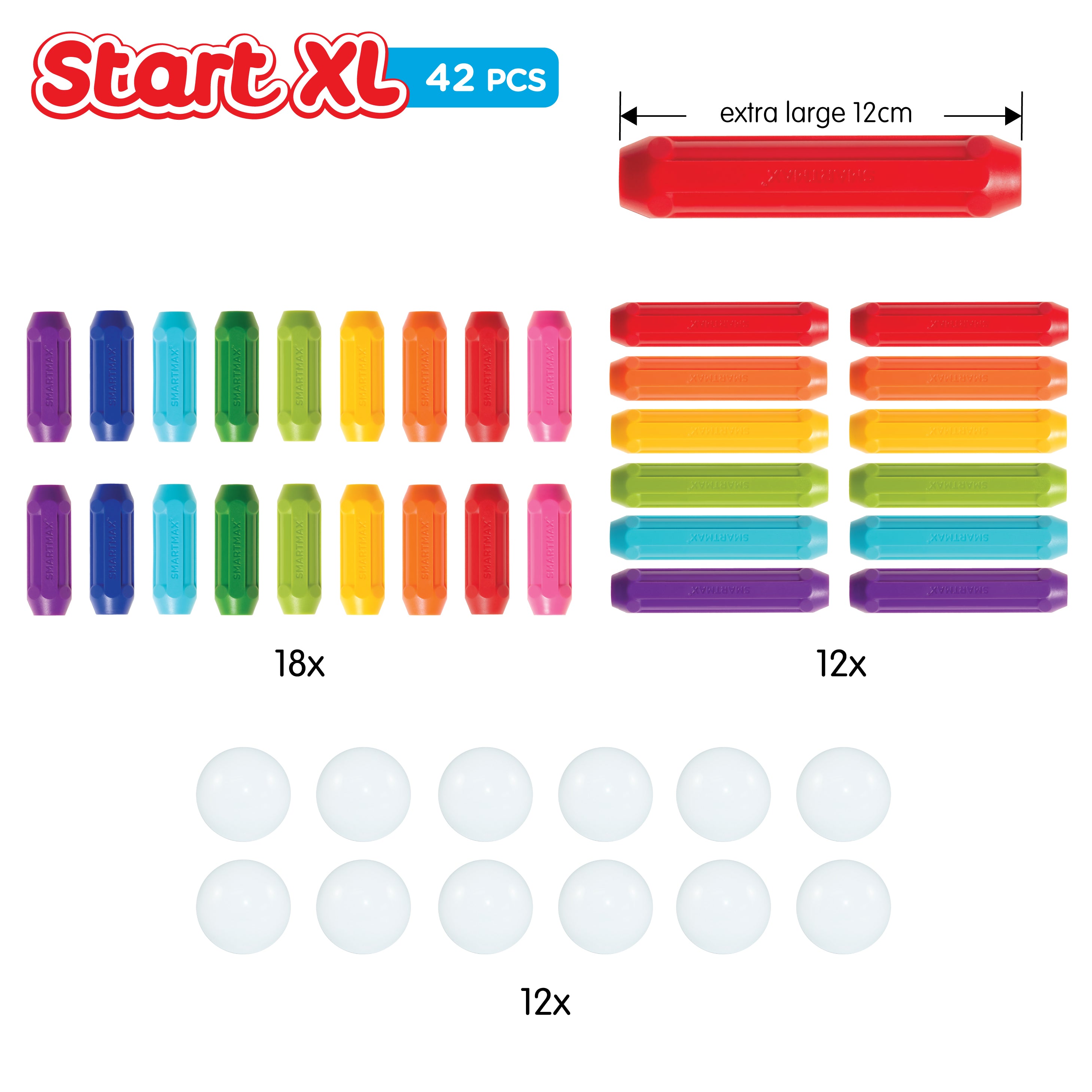 SmartMax Start XL 42-piece Magnetic STEM Building Set Ages 3+