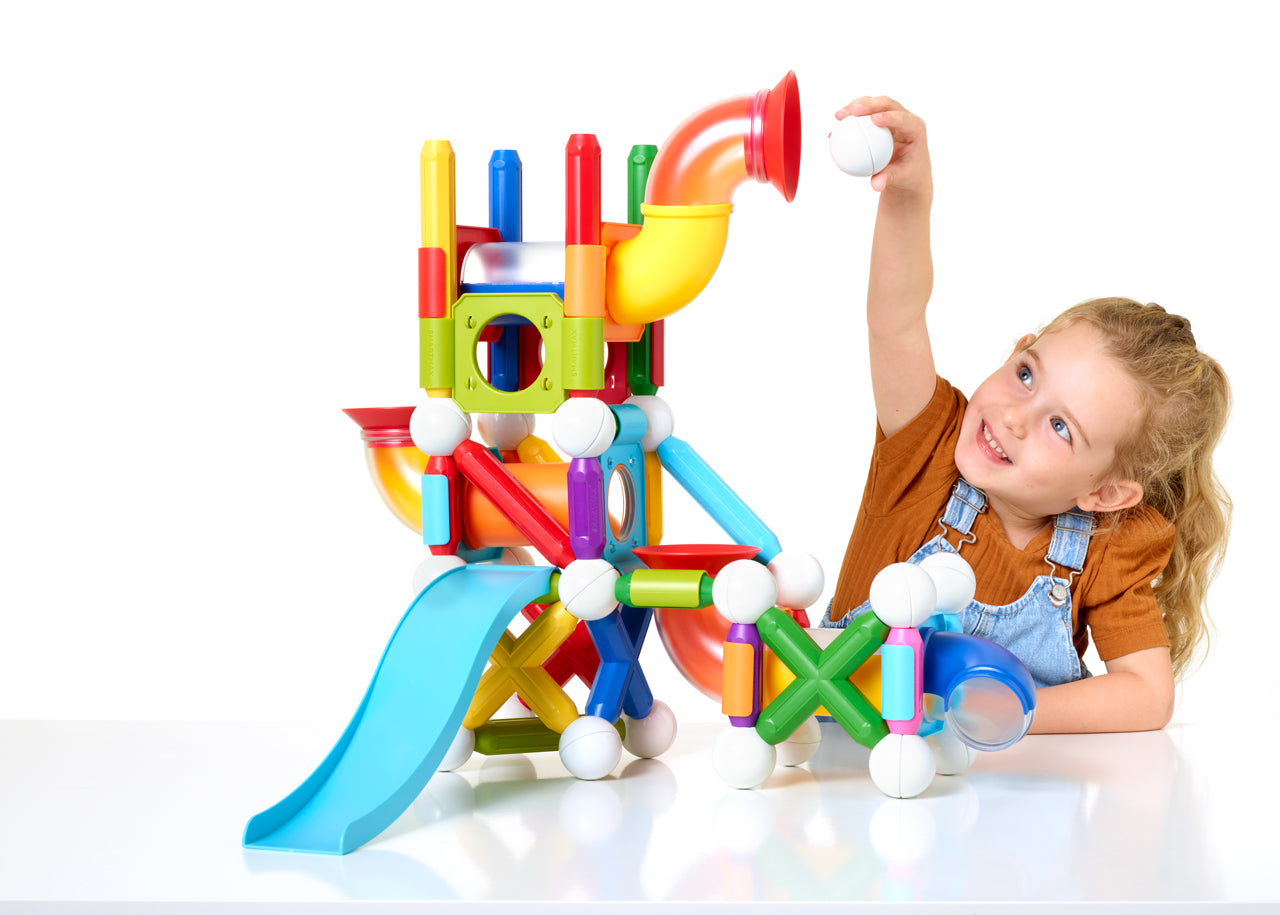 SmartMax Mega Ball Run 71-pieces Dynamic STEM Magnetic Building