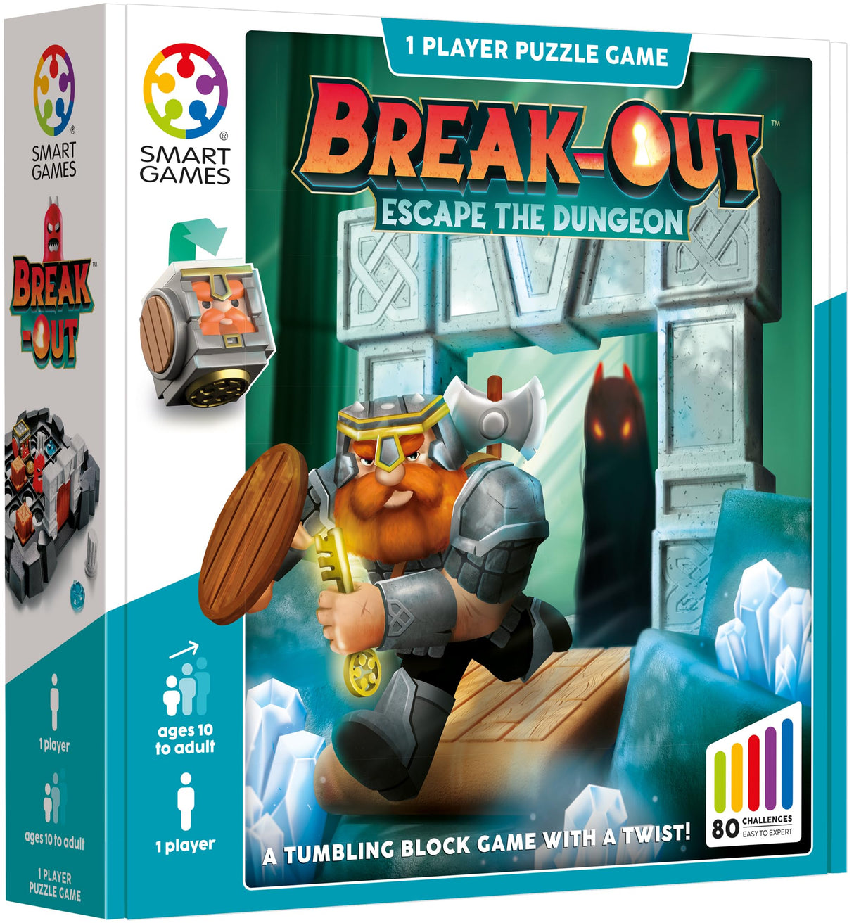 Break-Out: A Rolling, Tumbling Block Escape Game with 80 Challenges for Ages 10+