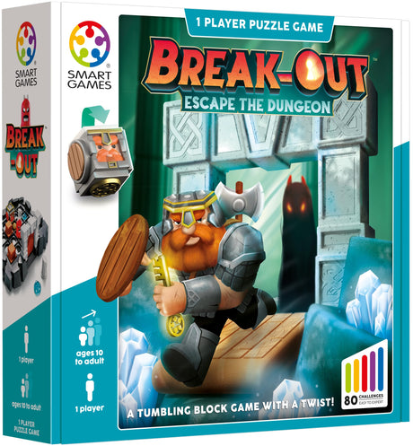 Break-Out: A Rolling, Tumbling Block Escape Game with 80 Challenges for Ages 10+