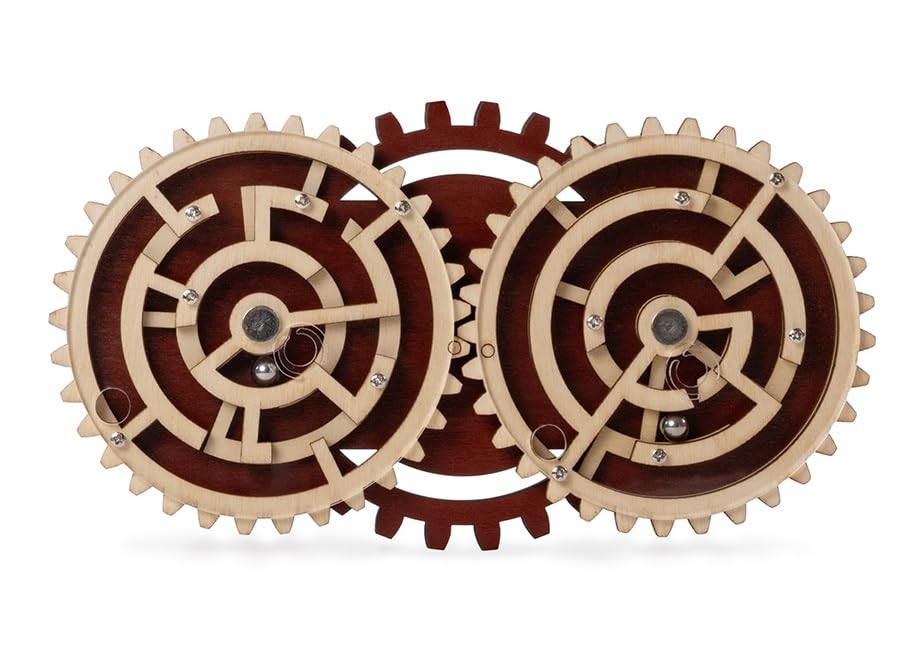 Constantin Double Trouble Wooden Puzzle Brainteaser from Recent Toys - Solve Two Mazes - for Ages 14+