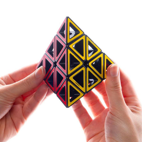 Meffert's Hollow Pyraminx - The Original Transparent Tetrahedron Brainteaser Puzzle from Recent Toys - Travel Friendly Fun for Ages 9+