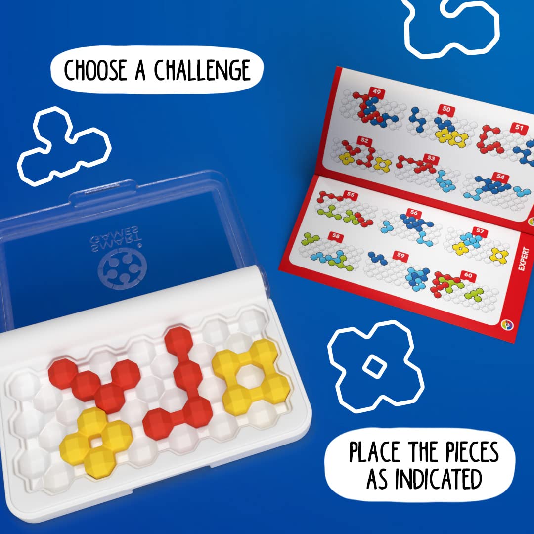 IQ Twins Travel Game with 120 Challenges for Ages 7+