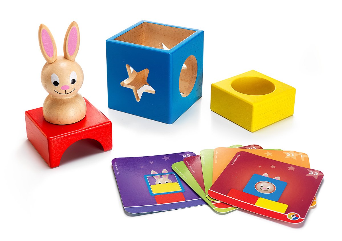 Bunny Peek a Boo Wooden STEM Building Game for Ages 2+