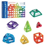 GeoSmart Educational Set - GeoMagnetic Construction Featuring 100 Pieces for Ages 5+