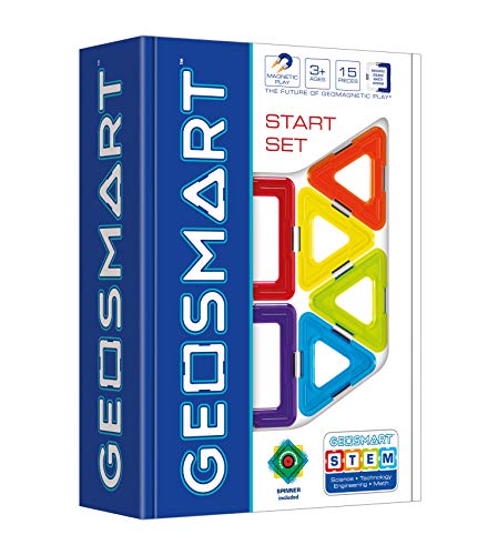 GeoSmart Start Set 15 Piece GeoMagnetic STEM Construction Kit for Ages 3+